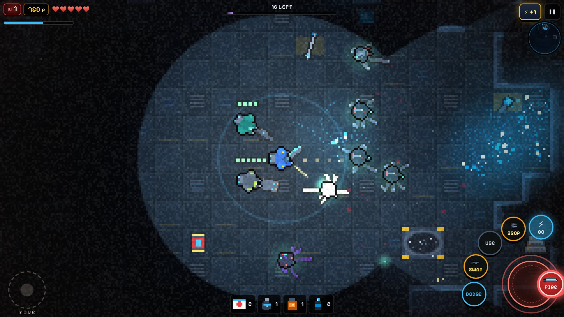 XENO // BREACH screenshot: A firefight on the Cryoship Aethelgard: the marine’s lamp lights a cone of deck as hive creatures close in